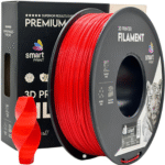 PLA Red 3D Plastikas Smart Print 1.75mm 1kg