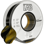 Silk PLA Dual Color Black Gold 3D Filament Professional LAB 1.75mm 1kg