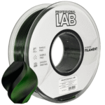 Silk PLA Dual Color Black Green 3D Plastikas Professional LAB 1.75mm 1kg