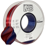 Silk PLA Dual Color Red Blue 3D Plastikas Professional LAB 1.75mm 1kg