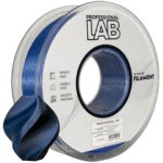 Silk PLA Dual Color Black Blue 3D Plastikas Professional LAB 1.75mm 1kg