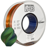 Silk PLA Tri Color Orange Blue Green 3D Plastikas Professional LAB 1.75mm 1kg