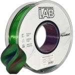 Silk PLA Tri Color Red Blue Green 3D Plastikas Professional LAB 1.75mm 1kg