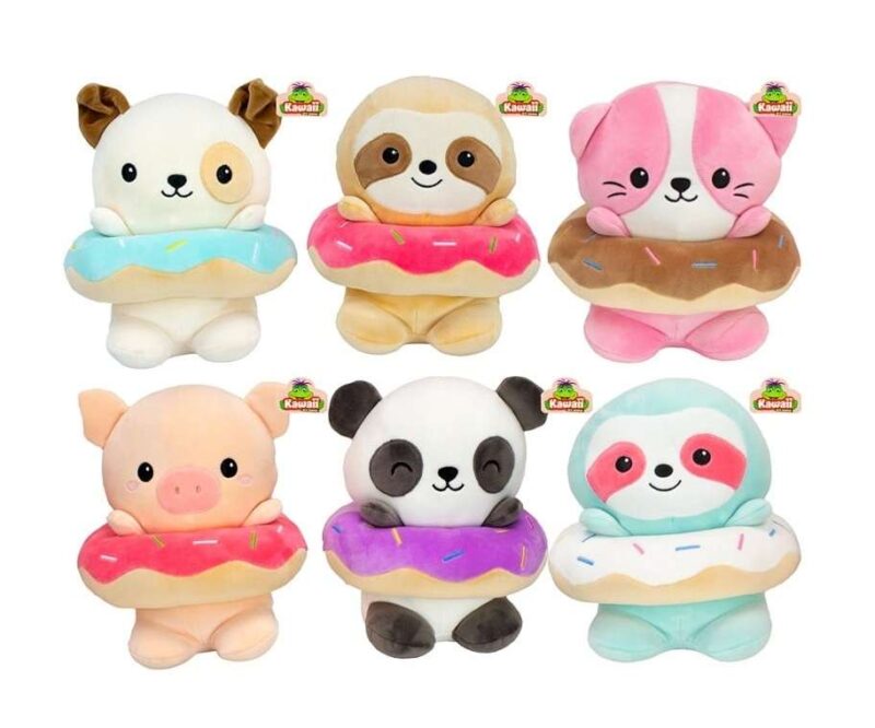 Minkštas pliušinis žaislas — „donuto“ formos 23 cm - Vaizdas 2