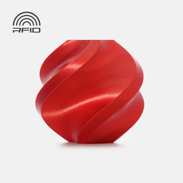 Bambu Lab PLA Silk+ Candy Red 3D Plastikas Bambulab Filament with spool 1.75mm 1kg