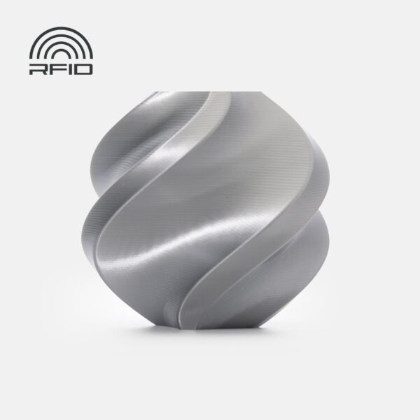 Bambu Lab PLA Silk+ Silver 3D Plastikas Bambulab 1.75mm 1kg