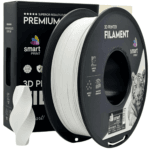 PLA Matte White 3D Plastikas Smart Print 1.75mm 1kg