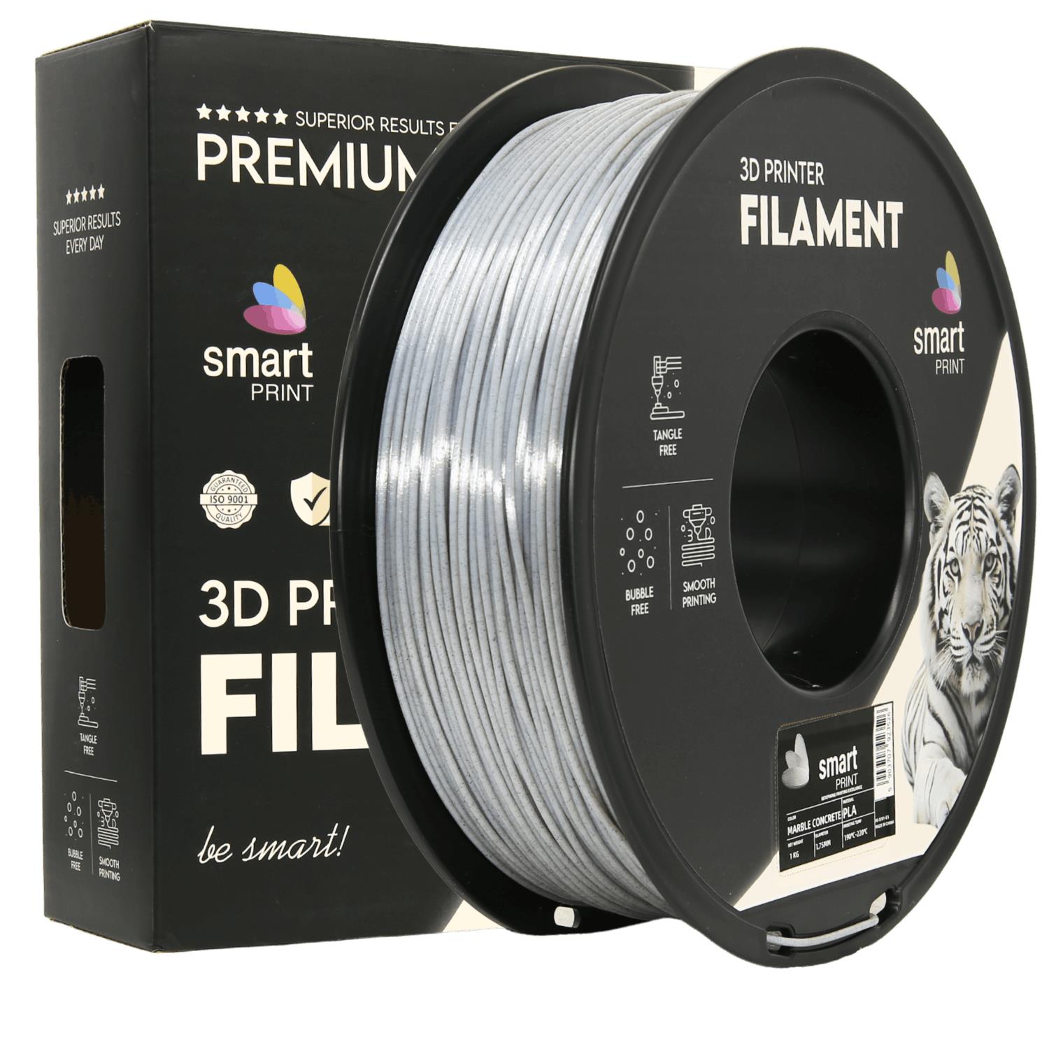 S181 PLA Marble Concrete PLA Marble Concrete 3D Plastikas Smart Print 1.75mm 1kg - Vaizdas 1