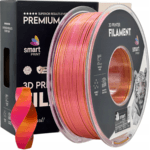 Silk PLA Dual Color Pink Gold 3D Filament Smart Print 1.75mm 1kg
