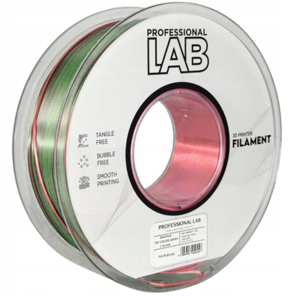 Silk PLA Tri Color Army 1.75mm 1kg Professional LAB