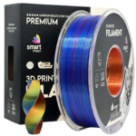 Silk PLA Tri Color Red Yellow Blue 3D Plastikas Smart Print 1.75mm 1kg