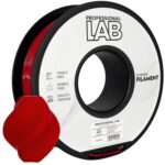 PETG Red 3D Plastikas Professional LAB 1.75mm 1kg