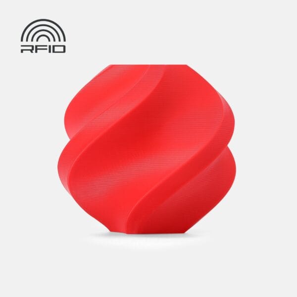 Bambu Lab PETG HF Red 3D Plastikas Bambulab Filament with spool 1.75mm 1kg