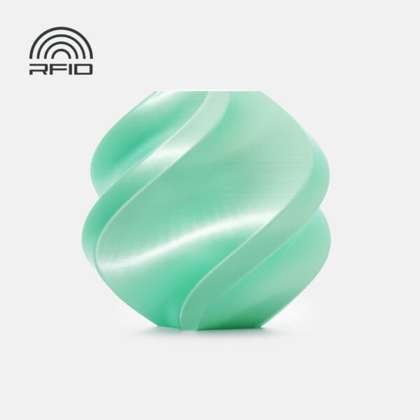 Bambu Lab PLA Silk+ Mint 3D Plastikas Bambulab Filament with spool 1.75mm 1kg