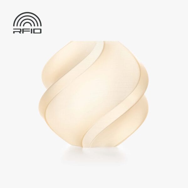 Bambu Lab PLA Translucent Mellow Yellow 3D Plastikas Bambulab Filament with spool 1.75mm 1kg