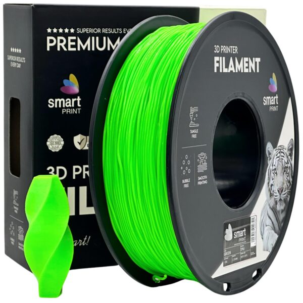 TPU Green 95A 3D Plastikas Smart Print 1.75mm 1kg