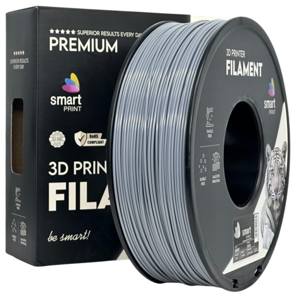 ASA Gray 3D Plastikas Smart Print 1.75mm 1kg