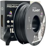 PLA+ Black 3D Plastikas Smart Print 1.75mm 1kg