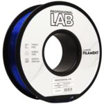 PETG Transparent Blue 3D Plastikas Professional LAB 1.75mm 1kg