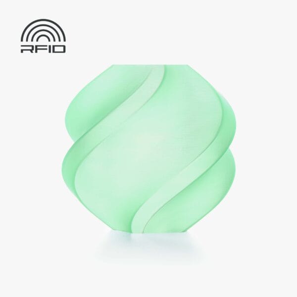 Bambu Lab PLA Translucent Light Jade 3D Plastikas Bambulab Filament with spool 1.75mm 1kg