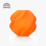 Bambu Lab PLA Translucent Orange 3D Plastikas Bambulab Filament with spool 1.75mm 1kg
