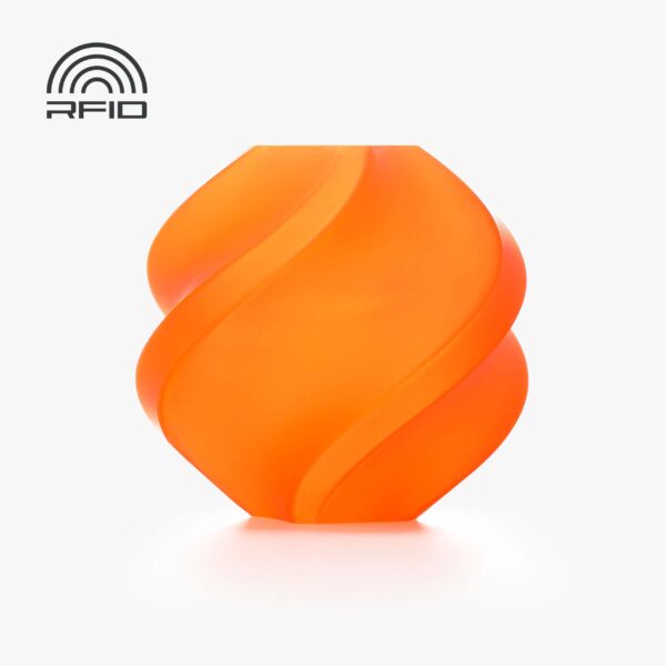 Bambu Lab PLA Translucent Orange 3D Plastikas Bambulab Filament with spool 1.75mm 1kg
