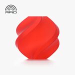 Bambu Lab PLA Translucent Red 3D Plastikas Bambulab Filament with spool 1.75mm 1kg