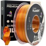 Silk PLA Dual Color Red Gold 3D Plastikas Smart Print 1.75mm 1kg