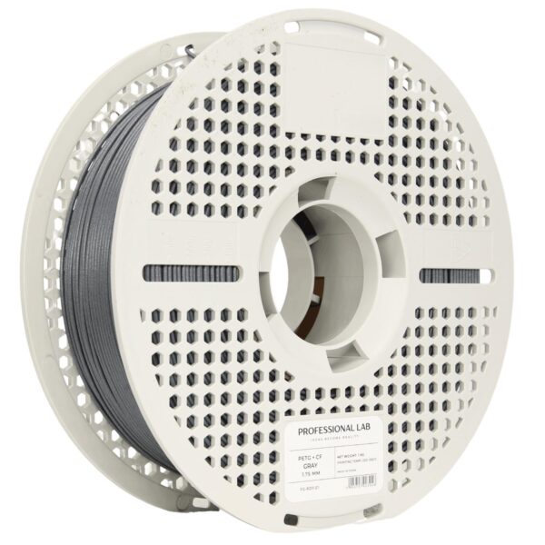 PETG Carbon Fiber Gray 3D Plastikas Professional LAB 1.75mm 1kg