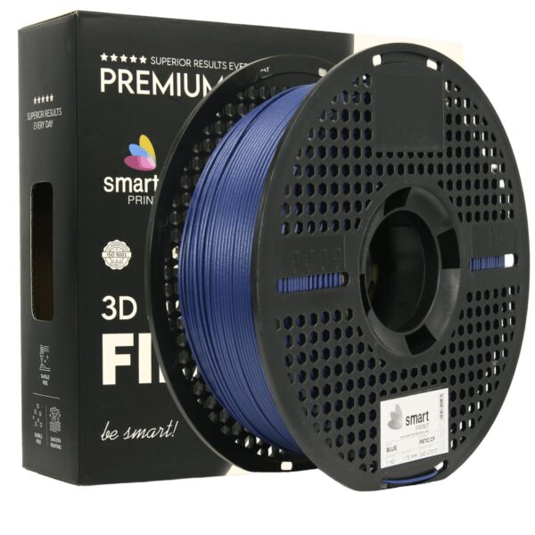 PETG Carbon Fiber Blue 3D Plastikas Smart Print 1.75mm 1kg