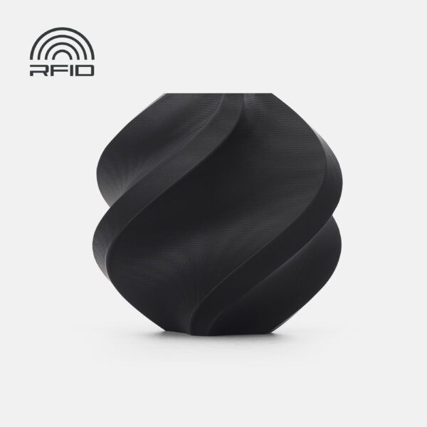 Bambu Lab PLA Pure Absolute Black 3D Plastikas Bambulab Filament 1.75mm 1kg