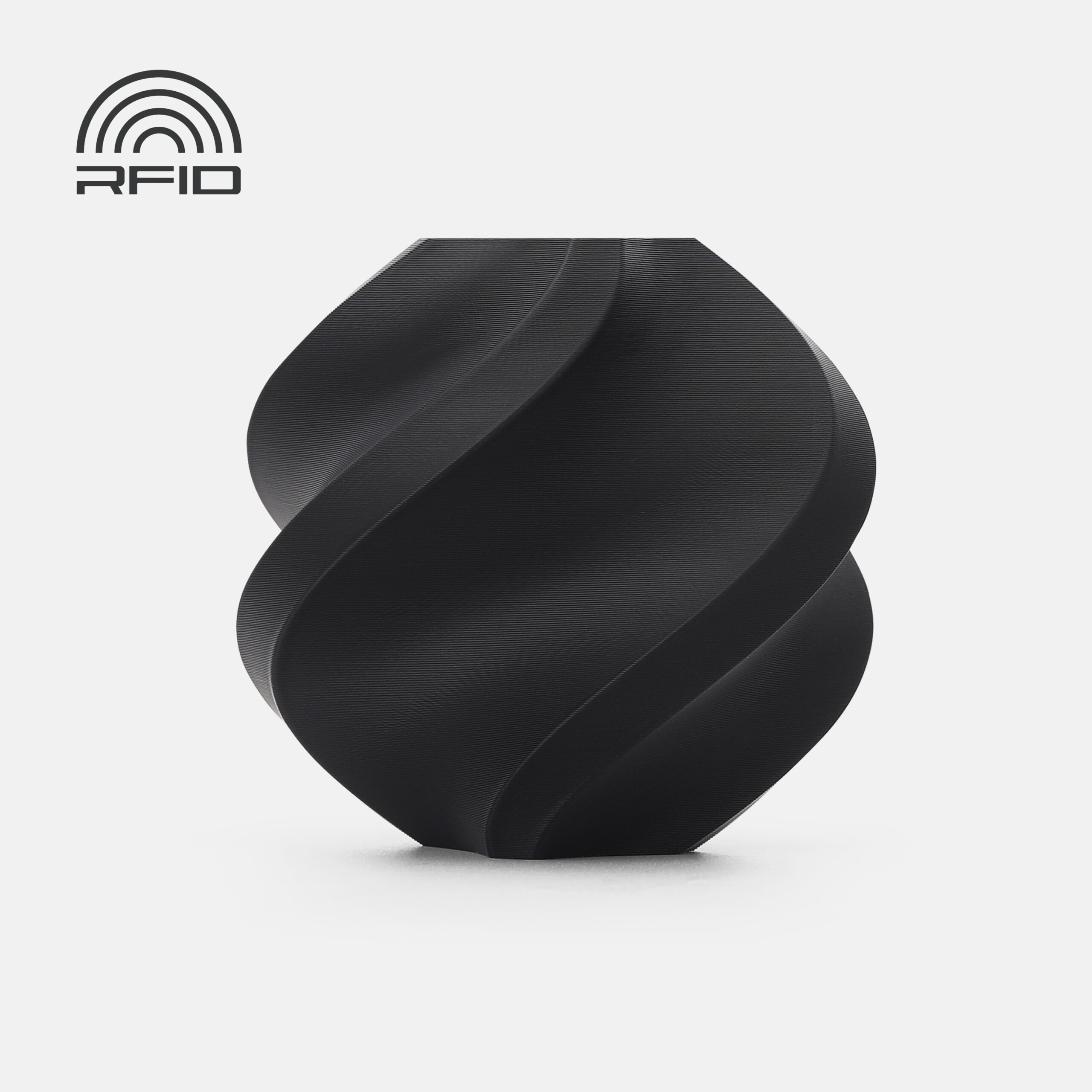 17101 Bambu Lab PLA Pure Absolute Black 3D Plastikas Bambulab Filament 1.75mm 1kg - Vaizdas 1