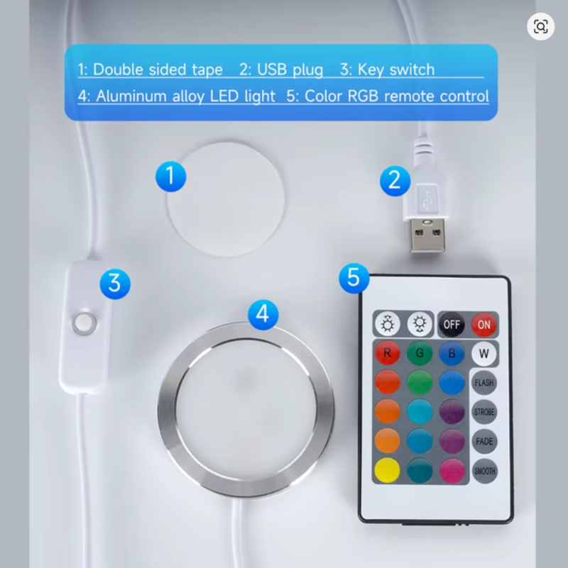 RGB LED lempos komplektas - Pilt 2