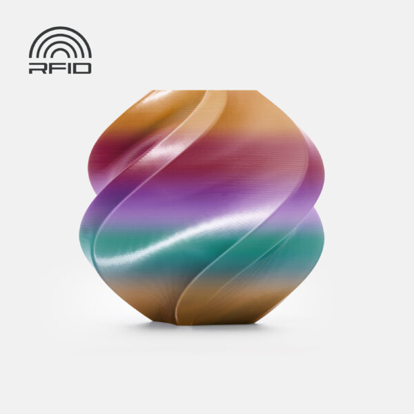 Bambu Lab PLA Silk Multi-Color Dawn Radiance Rainbow 3D Plastikas Bambulab Filament 1.75mm 1kg