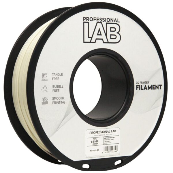 PETG Beige 3D Plastikas Professional LAB 1.75mm 1kg