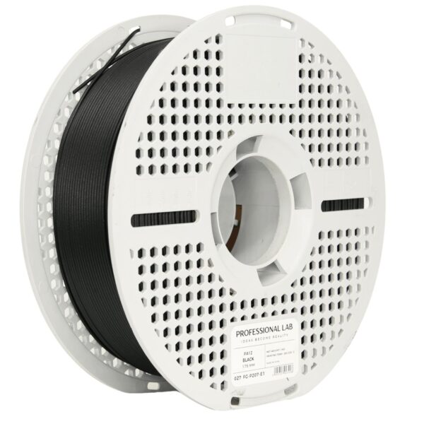 PA12 Black Nylon 3D Plastikas Professional LAB 1.75mm 1kg