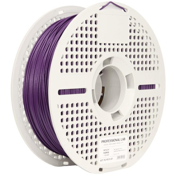PETG + CF Purple Carbon Fiber 3D Plastikas Professional LAB 1.75mm 1kg