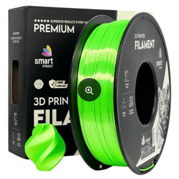 Silk PLA Green 3D Plastikas Smart Print 1.75mm 1kg