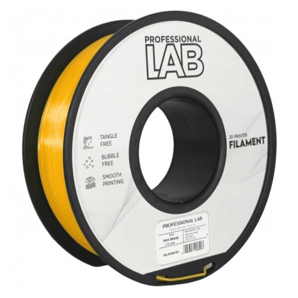 PLA Silk Brass 3D Plastikas Professional LAB 1.75mm 1kg