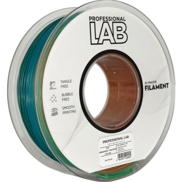PLA Gradient Colour 3D Plastikas Professional LAB 1.75mm 1kg