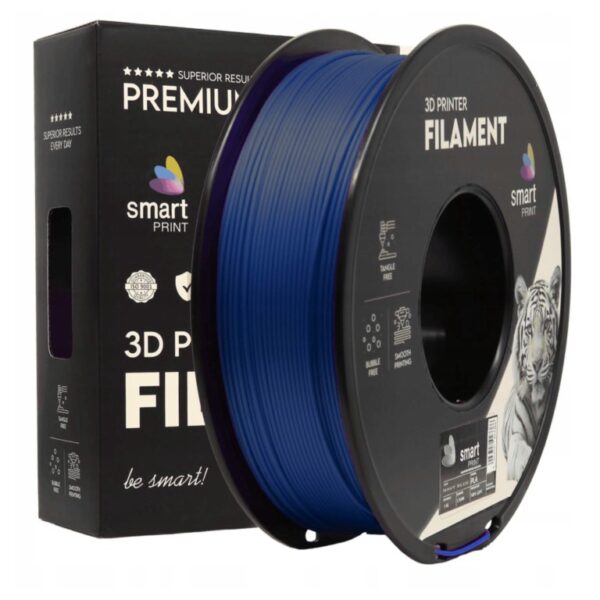PLA Navy Blue 3D Plastikas Smart Print 1.75mm 1kg