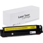 Analoginė kasetė Yellow CF542X CRG054Y geltona tonerio kasetė