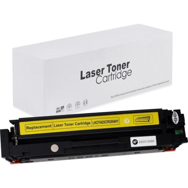 Analoginė kasetė Yellow CF542X CRG054Y geltona tonerio kasetė
