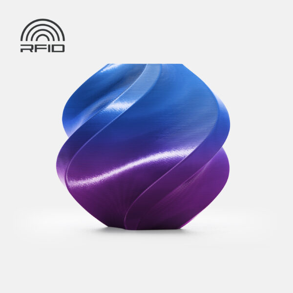 Bambu Lab PLA Silk Multi-Color Aurora Purple Mėlyną ir Violetinę 3D Plastikas Bambulab Filament With Spool1.75mm 1kg