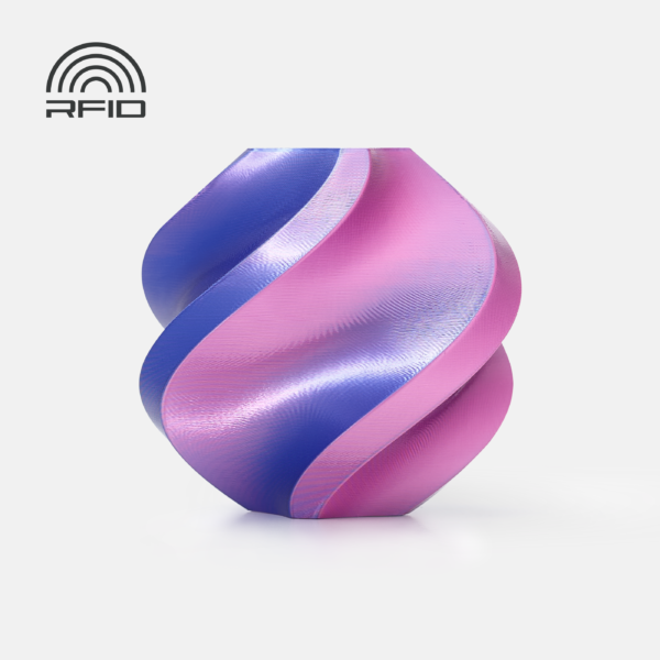 Bambu Lab PLA Silk Multi-Color Neon City Mėlyna ir Magenta 3D Plastikas Bambulab Filament With Spool1.75mm 1kg