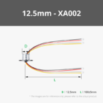Bambu Lab 2 Wires Slip Ring 12.5mm with SH1.0 Connector XA002 Bambulab - Vaizdas 2
