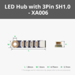 Bambu Lab WS2812 LED Hub with 3Pin SH1.0 Connector (1PCS) XA006 Bambulab - Vaizdas 2