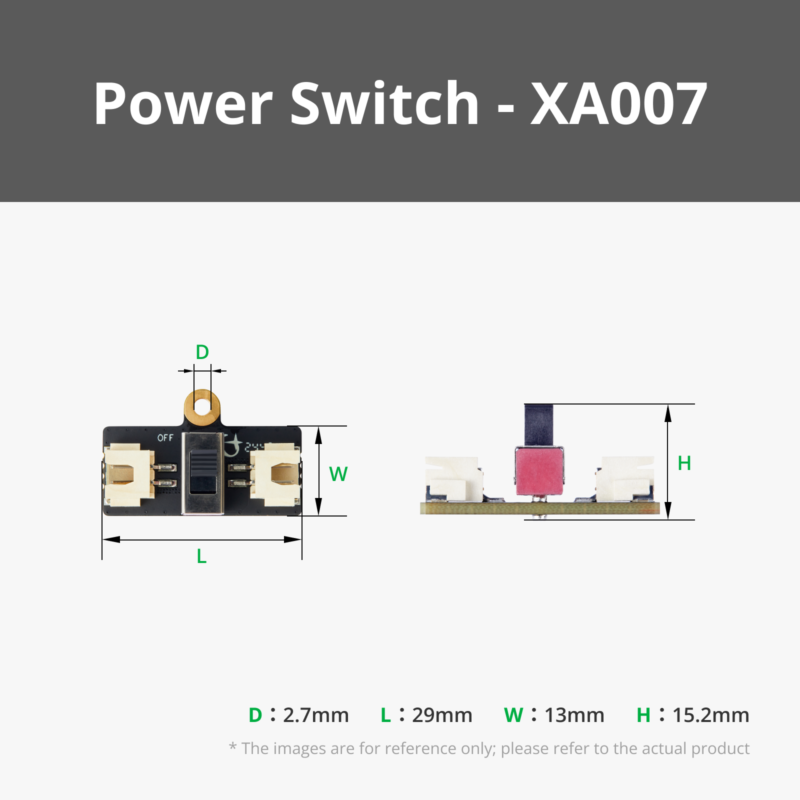 Bambu Lab Power Switch Module with 2Pin XH2.54 Connector XA007 Bambulab - Vaizdas 3