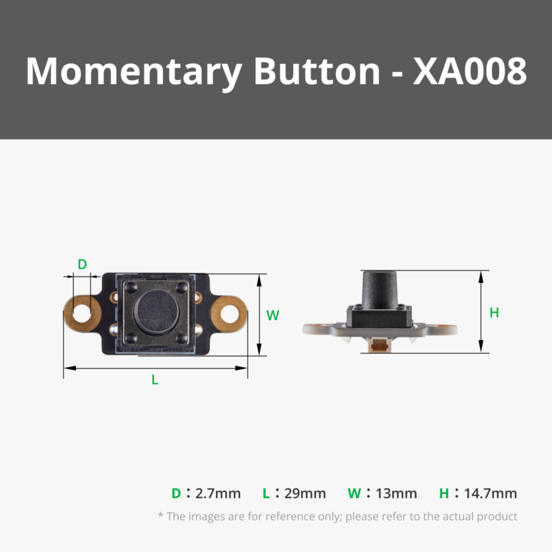 Bambu Lab Momentary Button Module with 2Pin SH1.0 Connector XA008 Bambulab - Vaizdas 2