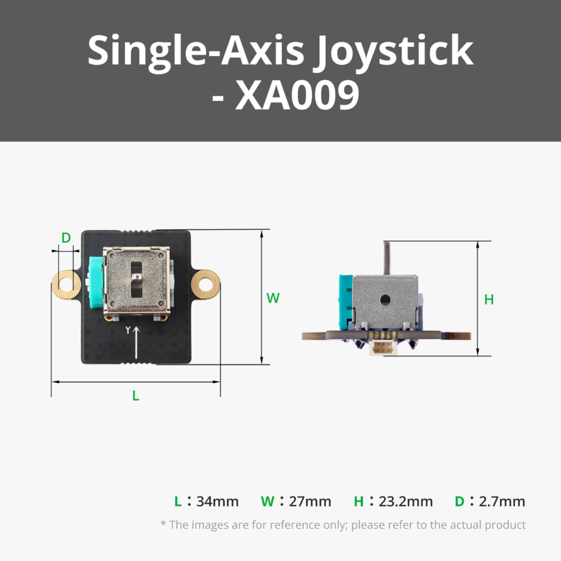 Bambu Lab Single-Axis Joystick Module with 3Pin SH1.0 Connector XA009 Bambulab - Vaizdas 2